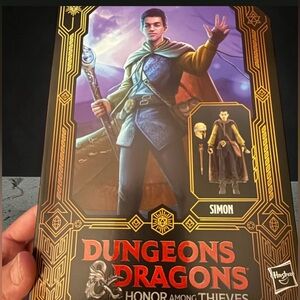 Hasbro Dungeons & Dragons Action Figure — Simon (Black, Gold, Purple, Green)